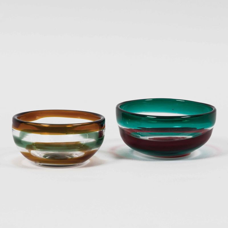 Fulvio Bianconi (1915-1996) Venini, Murano, 1950 ca  - Asta Murano '900 - II - Cambi Casa d'Aste