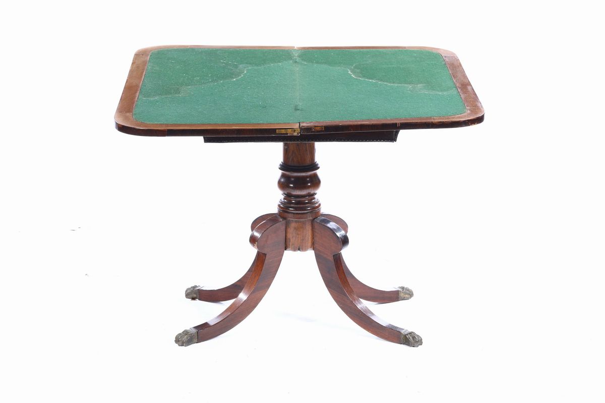 Tavolino da Gioco Lastronato, XIX Secolo