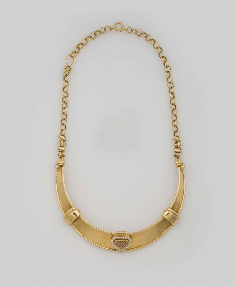Diamond and gold necklace. Misani  - Auction Fine Jewels - Cambi Casa d'Aste