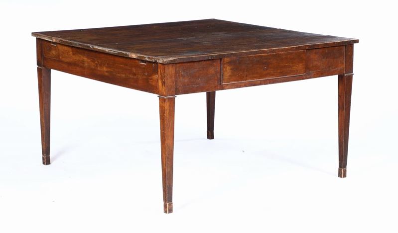 Tavolo quadrato direttorio, XIX secolo  - Asta Antiquariato - Cambi Casa d'Aste