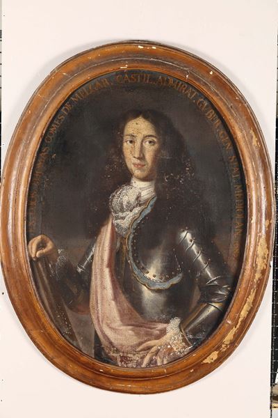 Scuola del XVII-XVIII Secoloritratto di Filippo V di Spagna Ritratto di Thomas Comes De Melgar