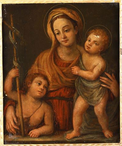 Scuola del XVII Secolomadonna con San Giovannino