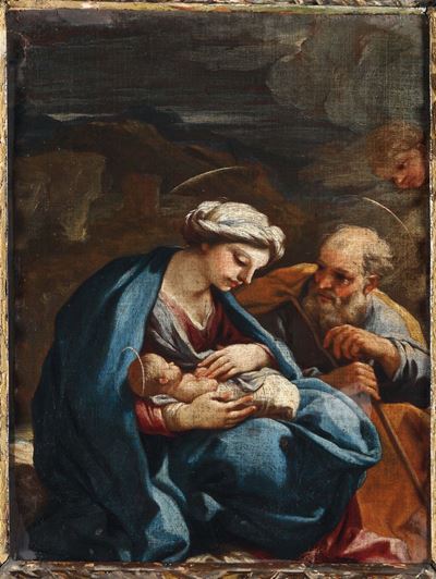 Luca Giordano (napoli 1634-1705)sacra Famiglia
