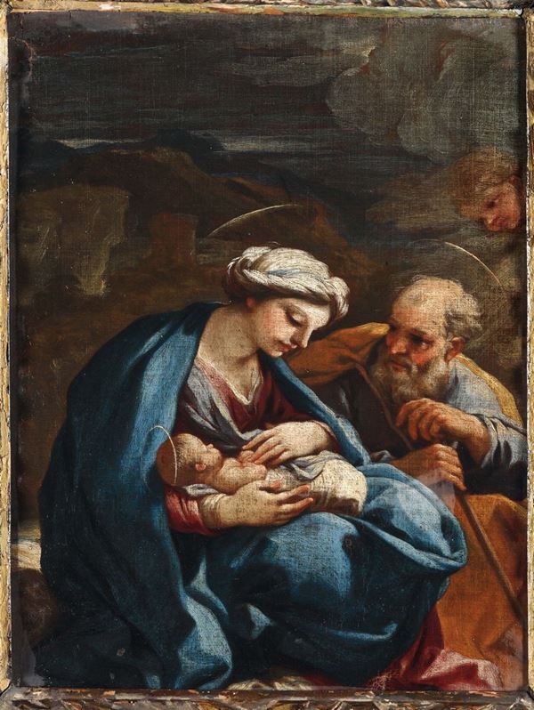 Luca Giordano (Napoli 1634-1705) Sacra Famiglia