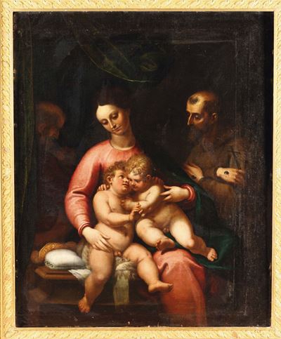Scuola Dell'italia Centrale del XVII Secolosacra Famiglia con San Giovannino
