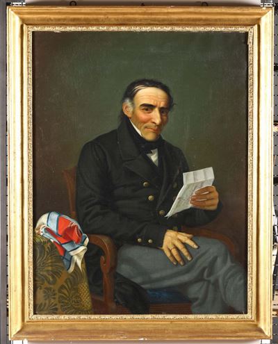 Scuola del XIX Secoloritratto Maschile
