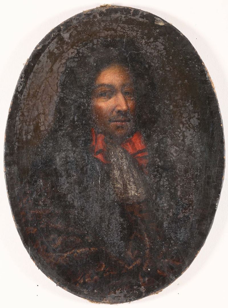 Scuola del XVIII secolo Ritratto maschile  - Auction Fine Art - Cambi Casa d'Aste