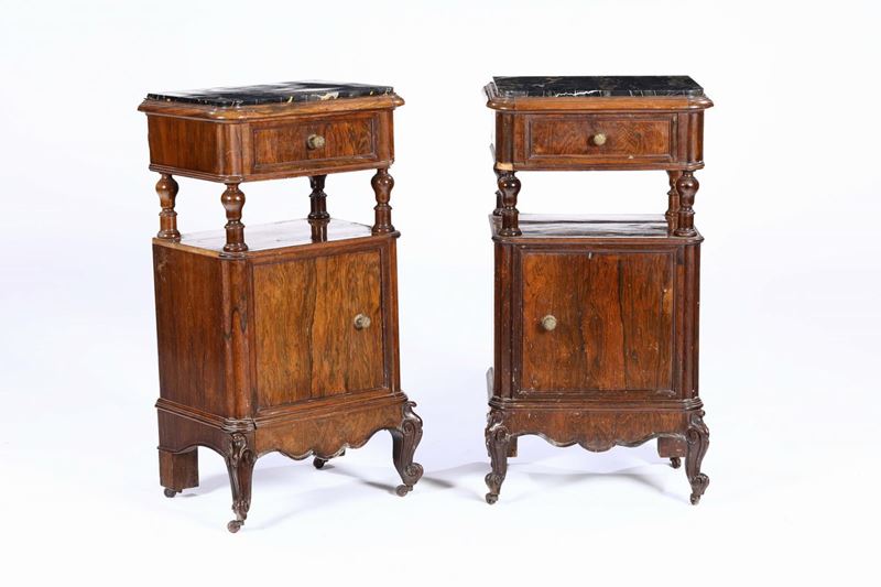 Coppia di comodini, XIX secolo  - Asta Antiquariato - Cambi Casa d'Aste