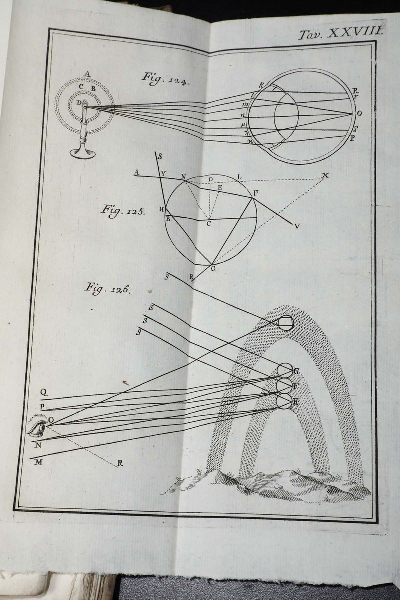 Newton, Isaccooptices. Libri Tres, Patavii, Tipys Seminarii (joannem Manfrè), 1749