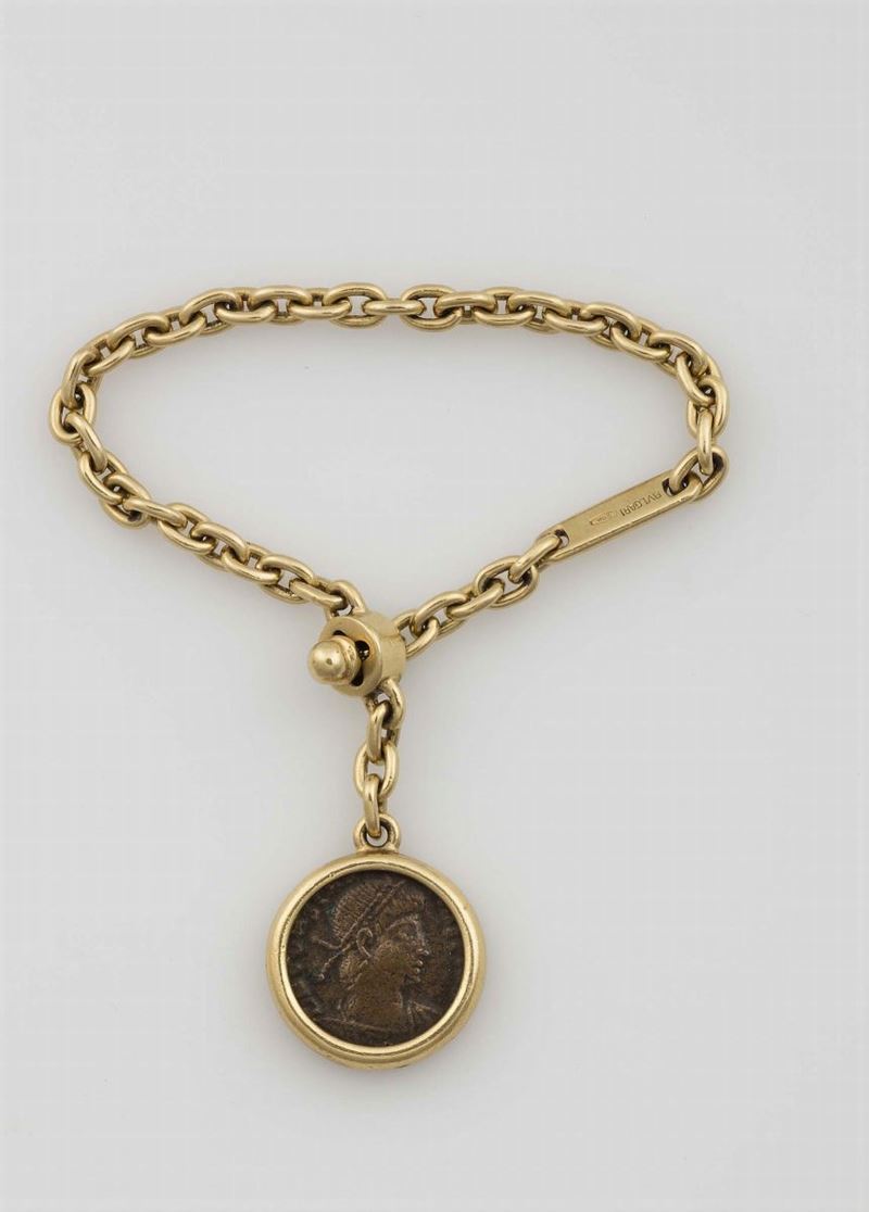 Gold and coin keyring. Bulgari  - Auction Fine Jewels - Cambi Casa d'Aste