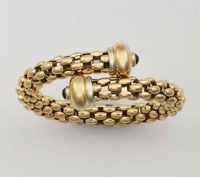 Fope. Bracciale con Zaffiri Taglio Cabochon