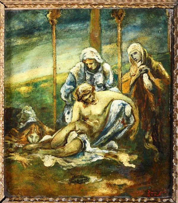 Ermenegildo Agazzi (1866-1945) Deposizione