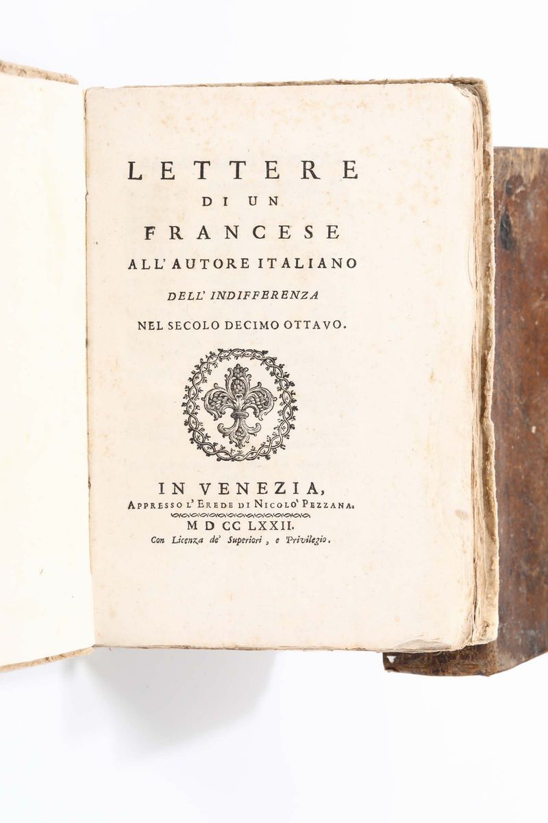 Lotto di Quattro Volumi di Vari Argomenti.index Librorum Prohibitorum Usque Ad Diem 4 Junii 1744....
