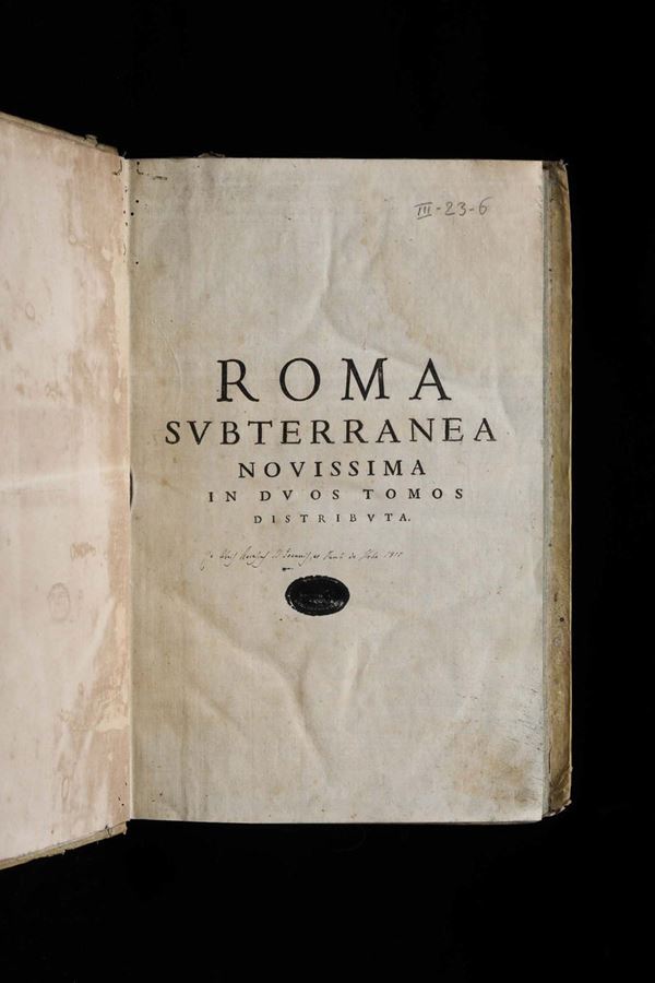 Bosio, Antonio Roma subterranea..., Roma, Vitalis Mascardi, 1651, 2 tomi
