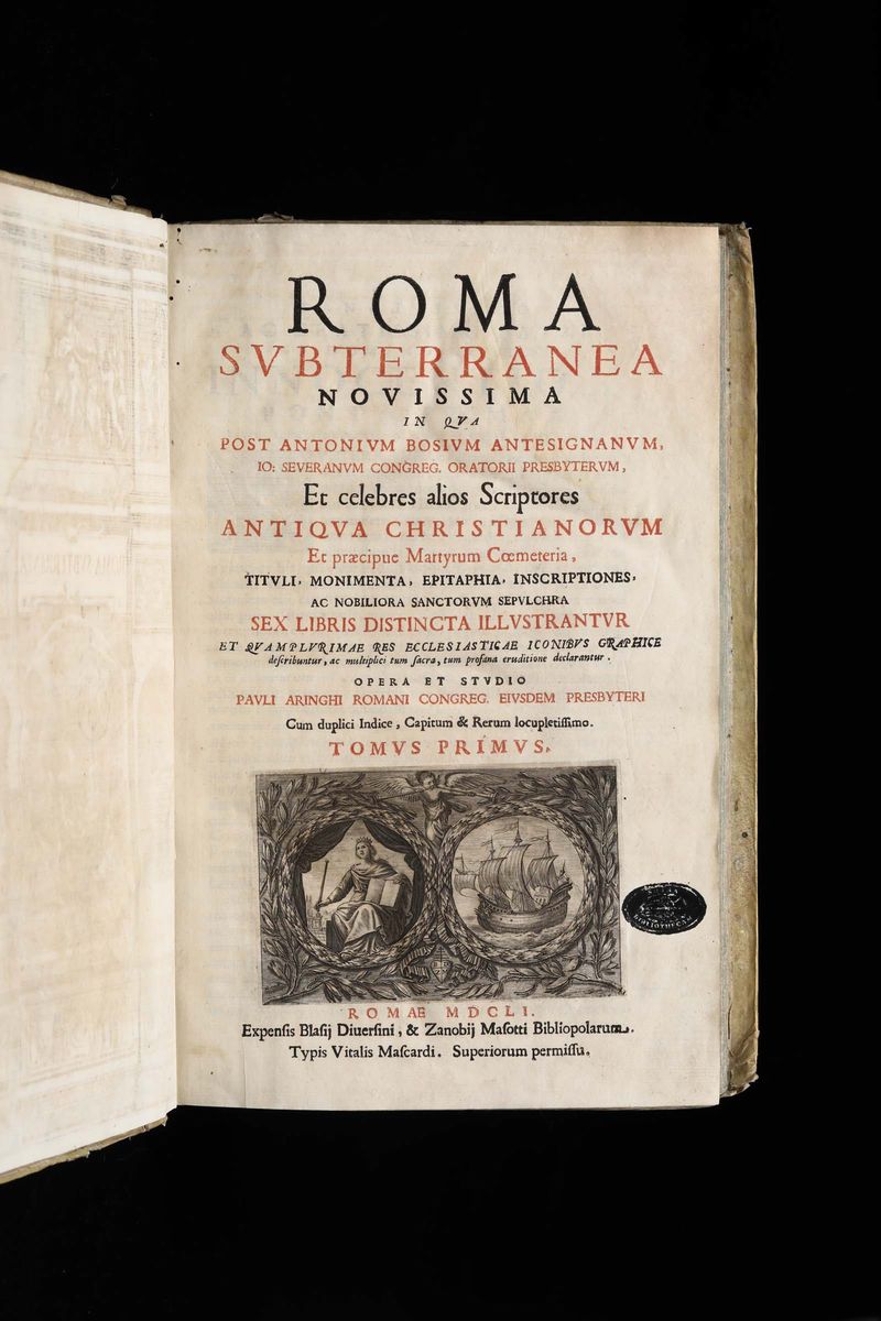 Bosio, Antonioroma Subterranea..., Roma, Vitalis Mascardi, 1651, 2 Tomi