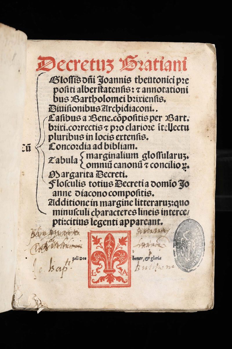 Decretus Gratiani..., Senza Luogo, Luca Antonio Giunta, Prima Metà Secolo XVI
