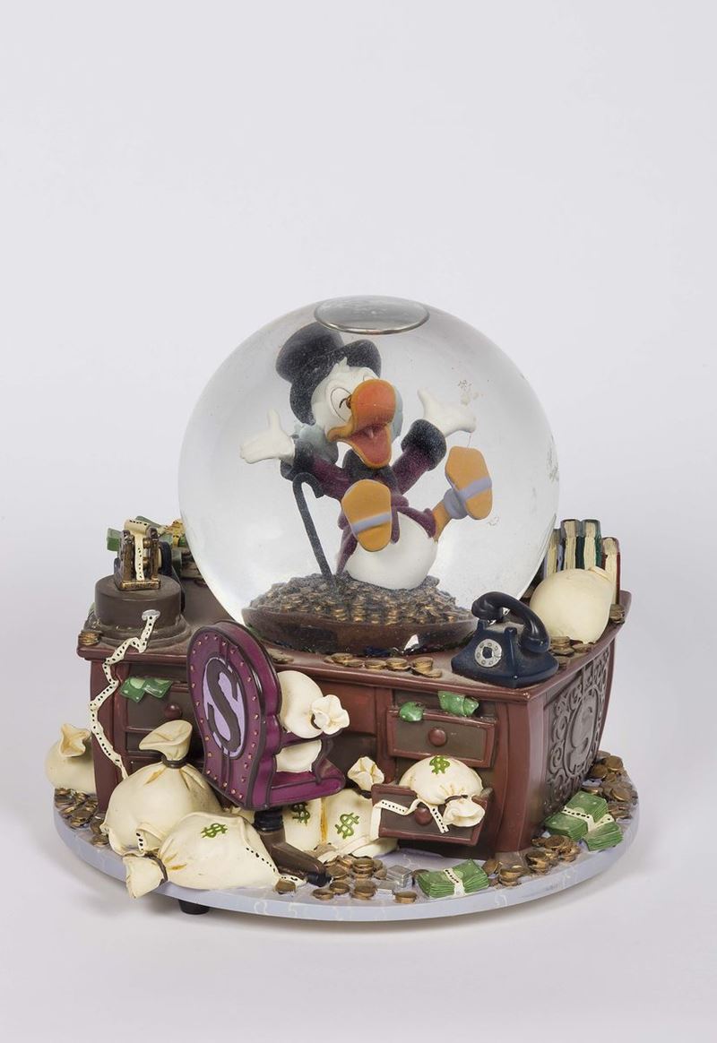 Palla di vetro Zio Paperone  - Asta Vintage, Gioielli e Bijoux - Cambi Casa d'Aste