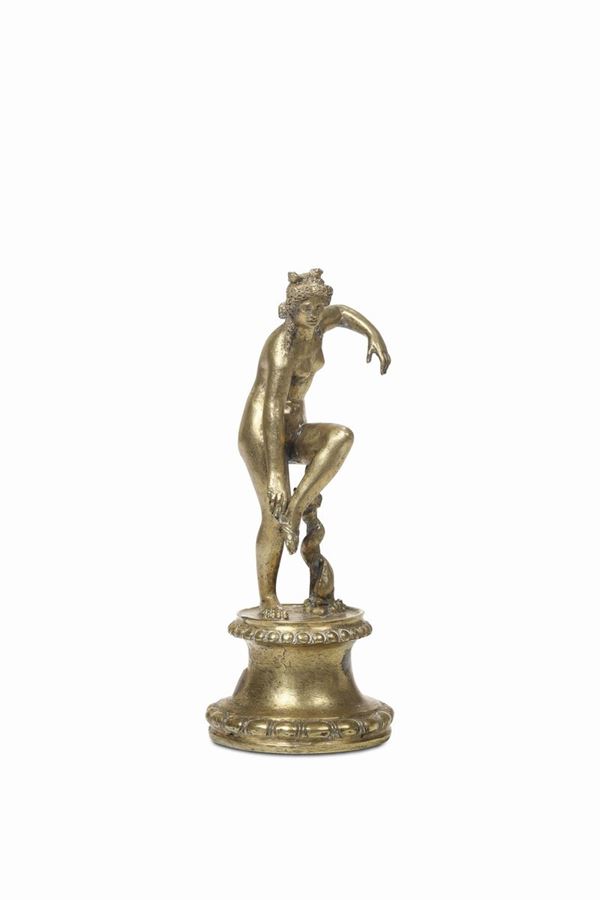 Nudo femminile in bronzo dorato, fine XVIII secolo