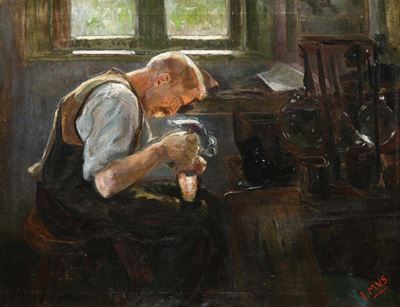 Italo Mus (1892 - 1967), Attribuito Ail Calzolaio