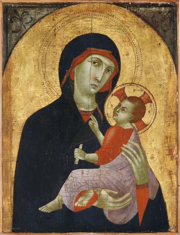 Scuola senese della prima metà del XV secolo Madonna con Bambino