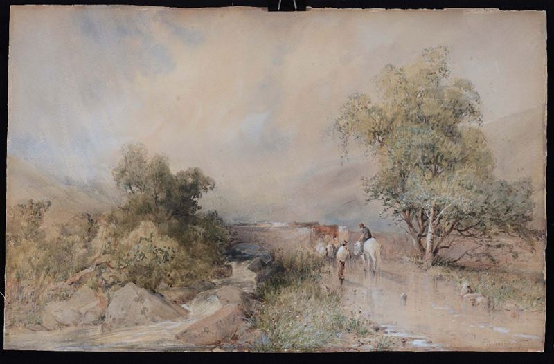 Frederick William Hattersley (Inghilterra 1859 - ?) Fattori  - Asta Asta a Tempo Pittura - Cambi Casa d'Aste