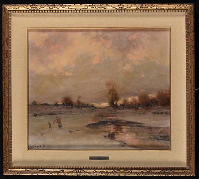 Ivan Karpoff (novocerkassk 1898 - Milano 1970)lago Ghiacciato