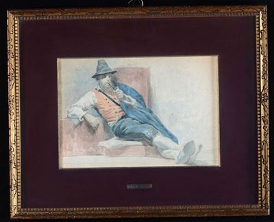 Daniele Bucciarelli (1839-1911)ritratto di Contadino