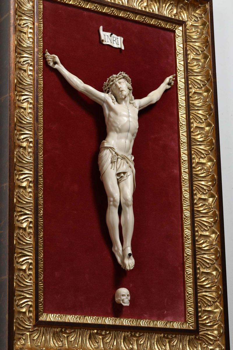 Corpus Christi in Avorio Scolpito. Francia XIX-XX Secolo. Firmato D.maceau