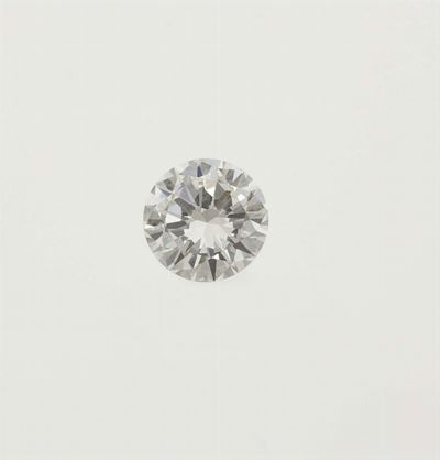 Solitaire Taglio Brillante di Ct 2,18, Colore G, Caratteristiche Interne Vvs2