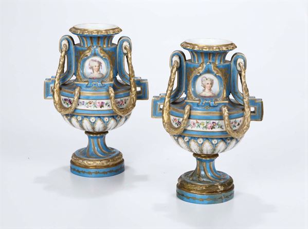 Coppia di vasi Francia, XIX secolo