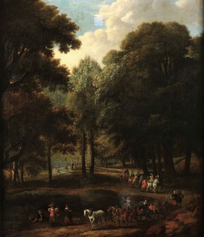 Adriaen Frans Boudewyns (bruxelles 1644-1711) e Pieter Jans Bout (bruxelles Post 1640 - 1719 o 16...