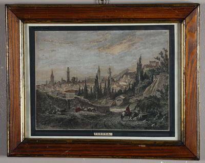 Incisione Raffigurante Veduta di Verona, XIX Secolo
