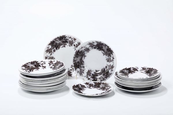 Servizio di piatti in porcellana, Sarreguemines serie Bryonia