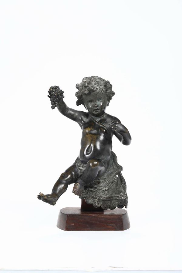 Putto in bronzo, Napoli XIX secolo