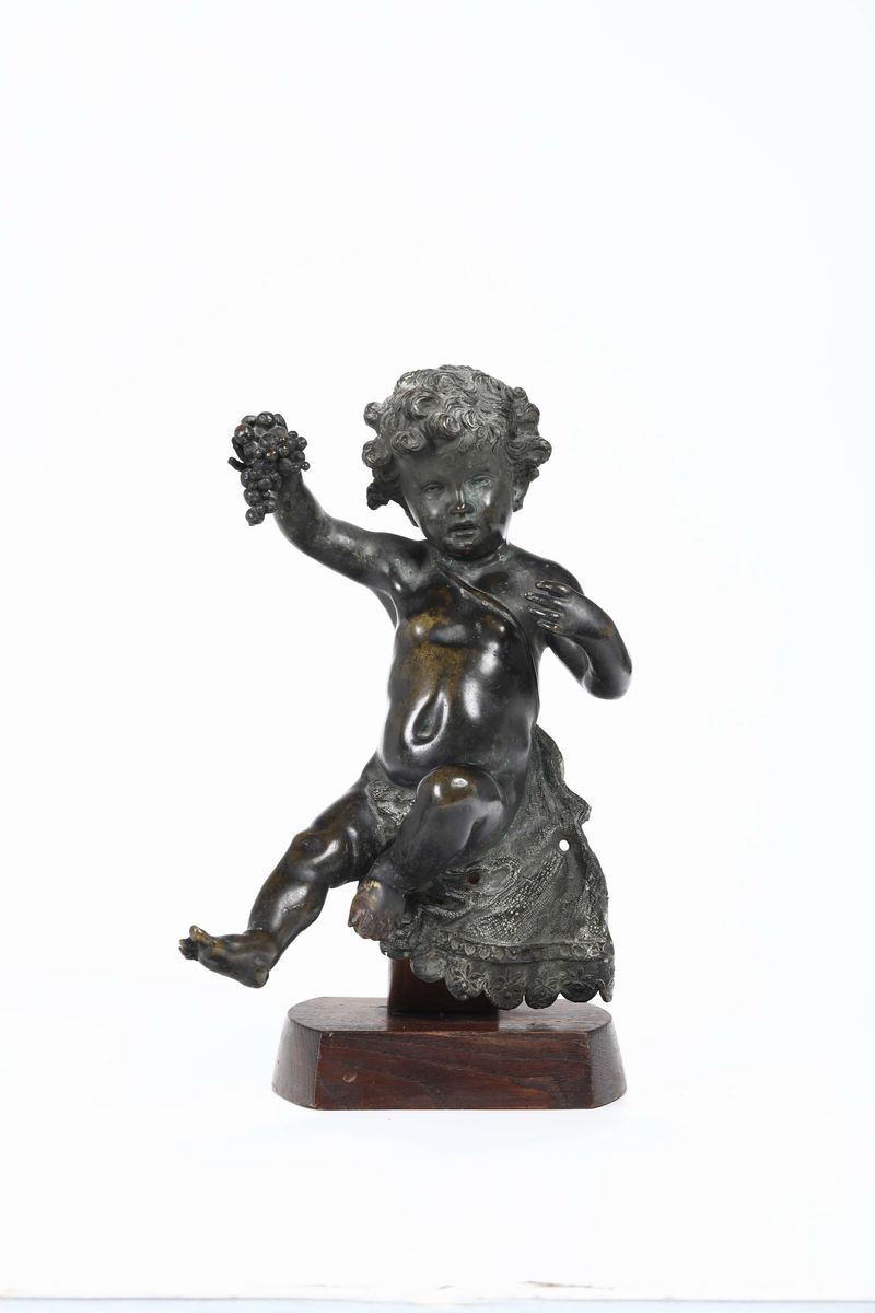 Putto in bronzo, Napoli XIX secolo  - Auction Asta a Tempo antiquariato - II - Cambi Casa d'Aste