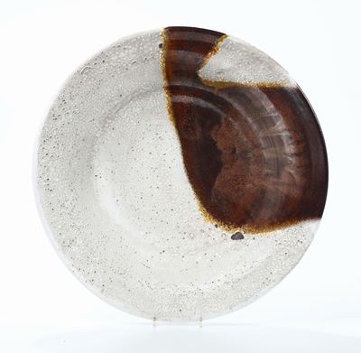 Grande Piatto in Ceramica Firmato e Datato 1973 Manifattura Castagna, Garda–vr