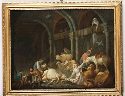 Giorgio Giacoboni (piacenza 1716 - Venezia 1777), Attribuito Ainterni di Stalla