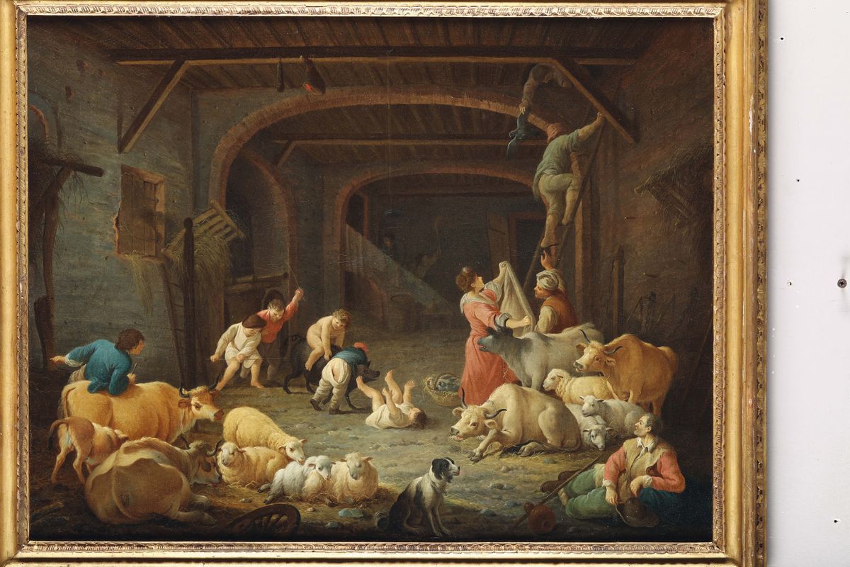 Giorgio Giacoboni (piacenza 1716 - Venezia 1777), Attribuito Ainterni di Stalla