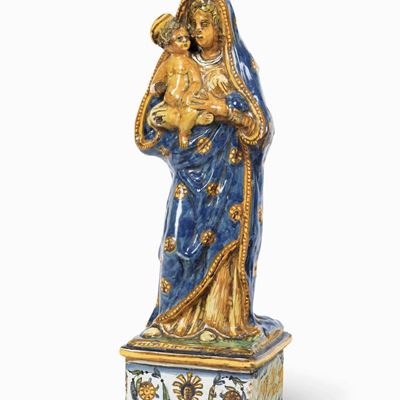 Madonna con Bambino Urbino, Bottega Patanazzi, Fine XVI - Inizio XVII Secolo