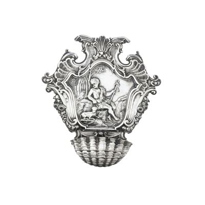 Acquasantiera. Firenze, Ultimo Quarto del XVIII Secolo, Marchio di Garanzia della Città (leone Pa...