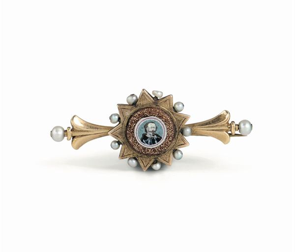 A brooch, Franchini, Murano, 19th century
