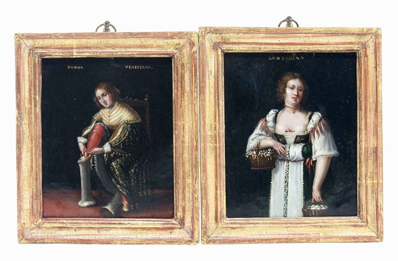 Gerolamo Forabosco (Padova 1605-1679) Donna Venetiana Contadina  - Auction Old Master Paintings - Cambi Casa d'Aste