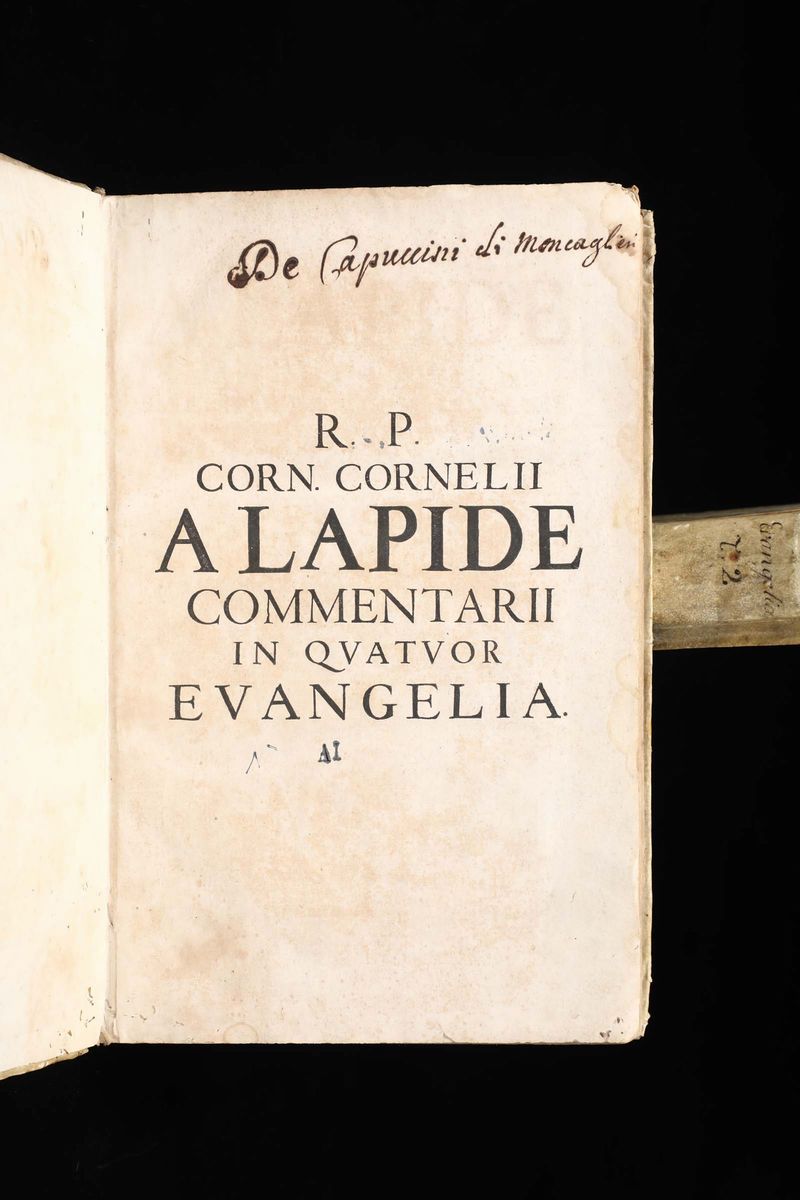 Cornelio a Lapider.p.corn. Cornelii a Lapide e Societate Iesu...commentarii in IV. Evangelia...to...