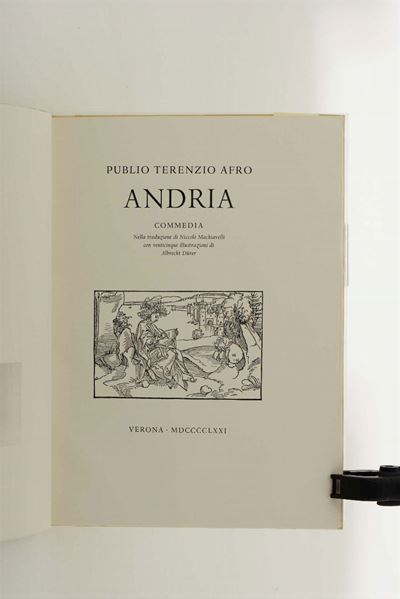 Mardersteig- Publio Terenzio Afro / Durer, Albrechtandria, Editiones Officinae Bodoni (n.74/160),...