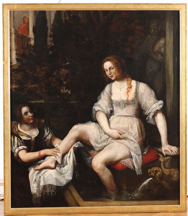 Domenico Fiasella (Sarzana 1589-1669) Davide e Betsabea