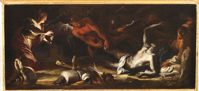 Domenico Piola (genova 1627-1703)sant’antonio Abate Tentato