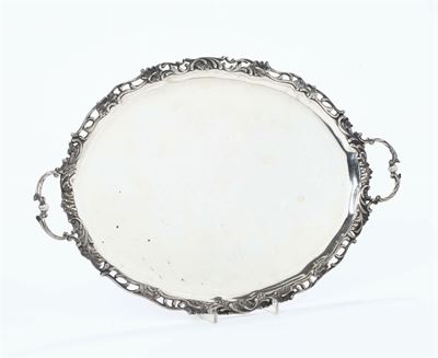 Vassoio in Argento, Argentiere Marty, Torino Inizio XX Secolo