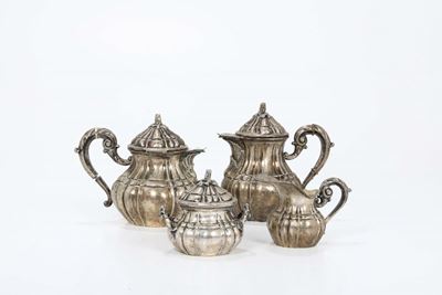 Servizio da Tè e Caffè in Argento, XX Secolo