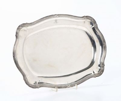 Vassoio Sagomato in Argento, XX Secolo