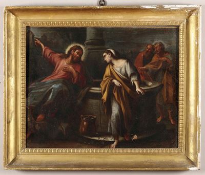 Scuola Bolognese del XVII Secolocoppia di Scene Sacre
